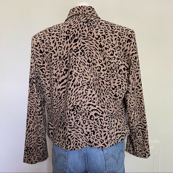 Vintage Nina Leonard Animal Print Jacket - Picture 2 of 6